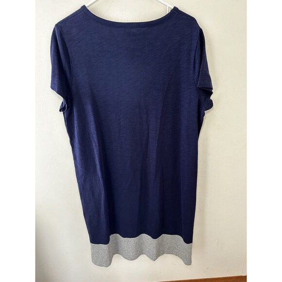 Boden Women’s Size 16 Blue Gray Colorblock Shift Dress Casual Minimalist Sporty - Picture 2 of 4